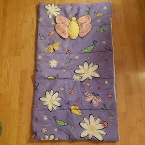 Girl's Butterfly Sleeping Bag